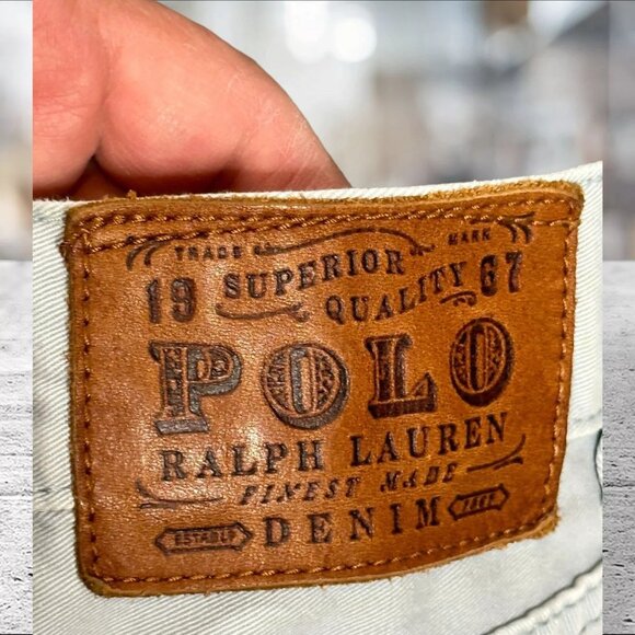 Polo Ralph Lauren Mens Varick slim straight size 40 x 30 Light Blue Denim Rare - Picture 9 of 10